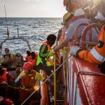 operazioni di soccorso a bordo della nave di save di Children Vos Hestia, in attività dal 12 settembre.